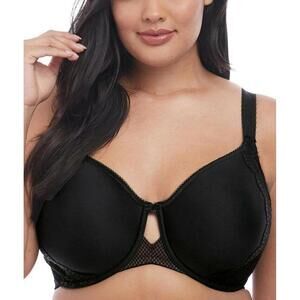 Elomi 4383 Charley Bandless Spacer Seamless Underwire Bra Black Size 36K